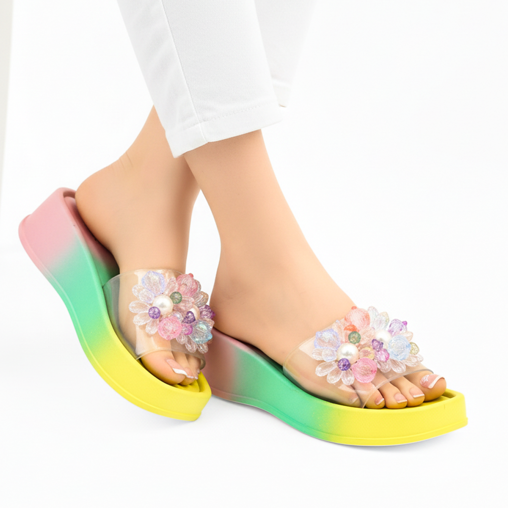 M0858 beads slipper