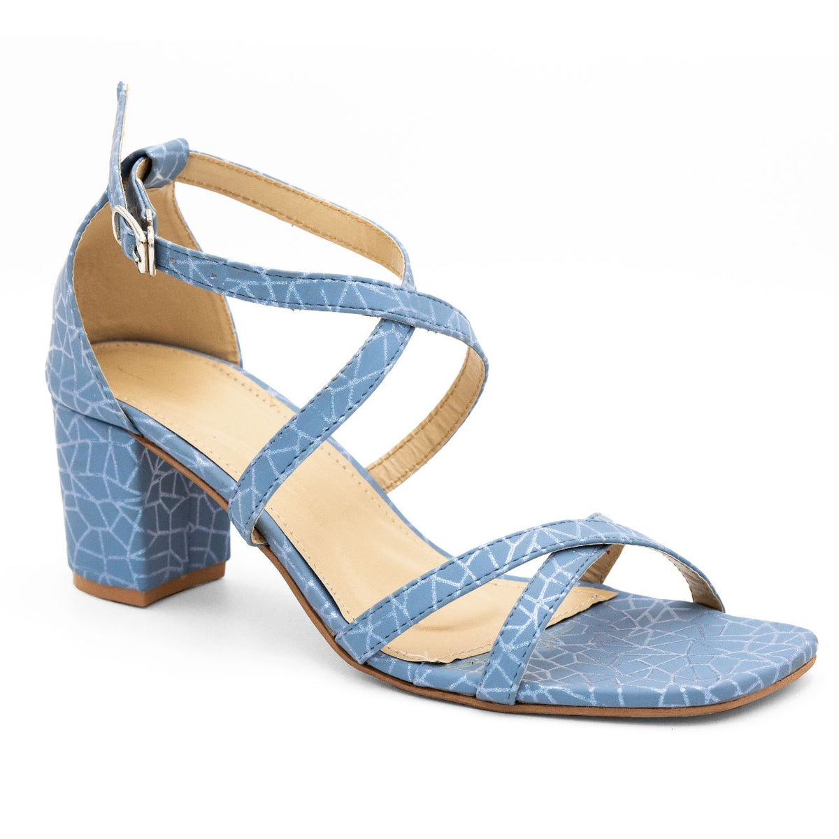 Cross strap heel-R14-1